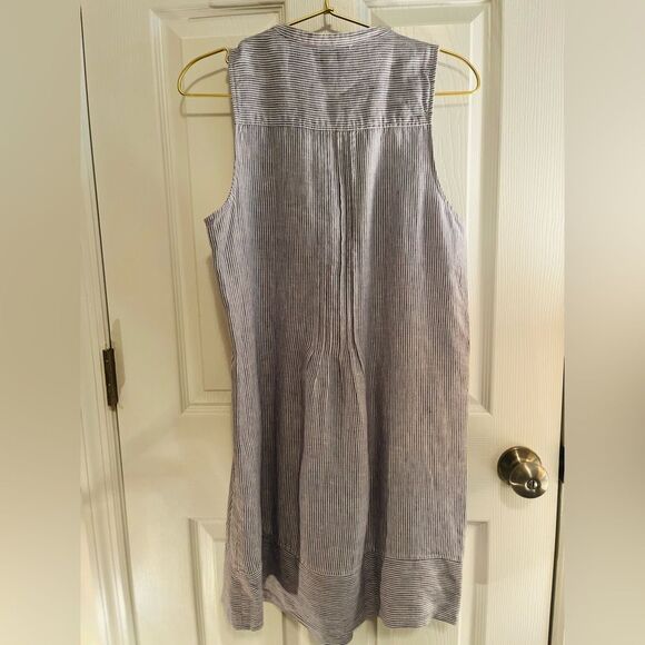Faherty Sleeveless Linen Dress - Picture 8 of 11